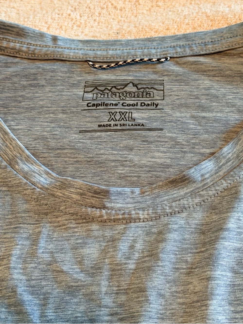 Patagonia Capilene Cool Long Sleeve Crew - Light Blue XXL - Picture 3 of 3